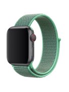 Nylon Closure Watch Band for Apple Watch Series 8 45mm / Ultra 49mm / Ultra 2 49mm / Series 9 45mm / SE (2023) 44mm / 7 45mm / SE / SE (2022) 44mm / Series 6 / 5 / 4 44mm / Series 3 / 2 / 1 42mm - Spearmint