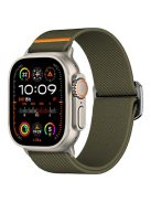 Nylon Strap for Apple Watch Series 10 42mm /  9 8 7 41mm / SE (2023) SE (2022) SE 6 5 4 40mm / 3 2 1 38mm Elastic Band - Army Green