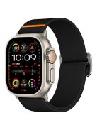 Nylon Strap for Apple Watch Series 10 42mm /  9 8 7 41mm / SE (2023) SE (2022) SE 6 5 4 40mm / 3 2 1 38mm Elastic Band - Black