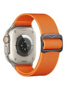 Nylon Strap for Apple Watch Series 10 42mm /  9 8 7 41mm / SE (2023) SE (2022) SE 6 5 4 40mm / 3 2 1 38mm Elastic Band - Orange