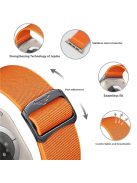 Nylon Strap for Apple Watch Series 10 42mm /  9 8 7 41mm / SE (2023) SE (2022) SE 6 5 4 40mm / 3 2 1 38mm Elastic Band - Orange