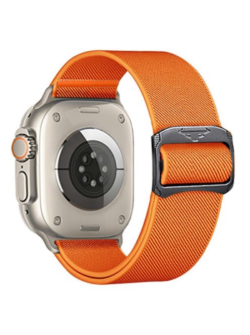 Nylon Strap for Apple Watch Series 10 46mm / Ultra 2 / Ultra 49mm / Series 9 8 7 45mm / SE (2023) SE (2022) SE 6 5 4 44mm / 3 2 1 42mm Band - Orange