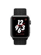 Nylon Watch Band Adjustable Tape Watch Strap for Apple Watch Series 10 42mm / 9 8 7 41mm / SE (2023) SE (2022) SE 6 5 4 40mm / 3 2 1 38mm - Black