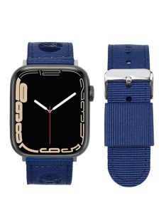   Nylon Watch Band For Apple Watch Series 10 42mm / 9 8 7 41mm / 6 5 4 SE (2023) SE (2022) SE 40mm / 3 2 1 38mm Waterproof Replacement Strap - Sapphire