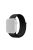 Nylon Weaven Loop Fastener  Smart Bracelet Band for Apple Watch Series 10 46mm / Ultra 2 Ultra 49mm / 9 8 7 45mm / SE (2023) SE (2022) SE 6 5 4 44mm / 3 2 1 42mm - Black