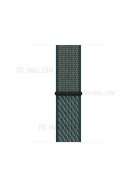 Nylon Weaven Loop Fastener  Smart Bracelet Band for Apple Watch Series 10 46mm / Ultra 2 Ultra 49mm / 9 8 7 45mm / SE (2023) SE (2022) SE 6 5 4 44mm / 3 2 1 42mm - Orange / Green