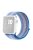 Nylon Weaven Loop Fastener Smart Bracelet Band for Apple Watch Series 10 42mm / 9 8 7 41mm / SE (2023) SE (2022) SE 6 5 4 40mm / 3 2 1 38mm - Stripe Lake Blue