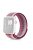 Nylon Weaven Loop Fastener Smart Bracelet Band for Apple Watch Series 10 42mm / 9 8 7 41mm / SE (2023) SE (2022) SE 6 5 4 40mm / 3 2 1 38mm - Stripe Purple