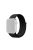 Nylon Weaven Loop Fastener Smart Bracelet Strap for Apple Watch Series 10 42mm / 9 8 7 41mm / SE (2023) SE (2022) SE 6 5 4 40mm / 3 2 1 38mm - Black