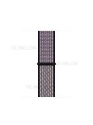 Nylon Weaven Loop Fastener Smart Bracelet Strap for Apple Watch Series 10 42mm / 9 8 7 41mm / SE (2023) SE (2022) SE 6 5 4 40mm / 3 2 1 38mm - Purple / Green