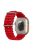 Ocean Strap for Apple Watch Series 10 46mm / Ultra 2 Ultra 49mm /  Series 9 8 7 45mm / 6 5 4 SE (2023) SE (2022) SE 44mm / 3 2 1 42mm, Soft Silicone Adjustable Watch Band - Red