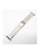 One Bead Stainless Steel Watch Strap with Buckle for Apple Watch Series 10 42mm / 9 8 7 41mm / SE (2023) SE (2022) SE 6 5 4 40mm / 3 2 1 38mm - Silver