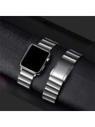 One Bead Stainless Steel Watch Strap with Buckle for Apple Watch Series 10 42mm / 9 8 7 41mm / SE (2023) SE (2022) SE 6 5 4 40mm / 3 2 1 38mm - Silver