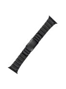 One Bead Titanium Steel Wrist Strap Adjustable Watchband Replacement for Apple Watch Series 10 42mm / 9 8 7 41mm / 6 5 4 SE SE (2022) SE (2023) 40mm / 3 2 1 38mm - Black