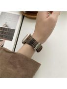 Plaid Woolen Strap for Apple Watch Series 10 42mm  /  9 8 7 41mm  /  SE (2023) SE (2022) SE 6 5 4 40mm  /  3 2 1 38mm - Style 1