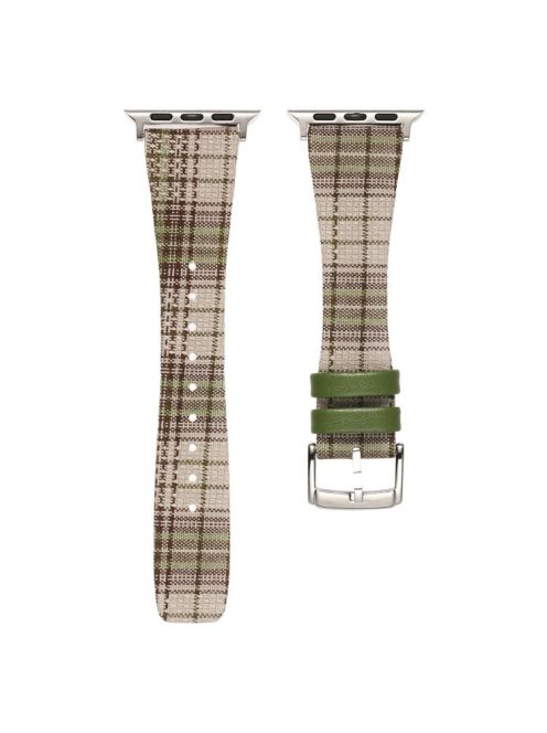 Plaid Woolen Strap for Apple Watch Series 10 46mm / Ultra 2 Ultra 49mm / Series 9 8 7 45mm / SE (2023) SE (2022) SE 6 5 4 44mm / 3 2 1 42mm - Style 7