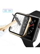 Plating Frame PC + Tempered Glass Watch Case for Apple Watch Series 3/2/1 42mm - Gold