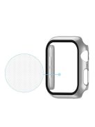 Plating Frame PC + Tempered Glass Watch Case for Apple Watch Series 3/2/1 42mm - Grey