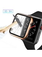 Plating Frame PC + Tempered Glass Watch Case for Apple Watch Series 3/2/1 42mm - Rose Gold