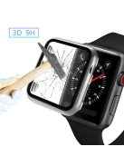 Plating Frame PC + Tempered Glass Watch Case for Apple Watch Series 3/2/1 42mm - Silver