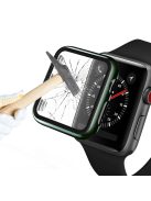 Plating Frame PC + Tempered Glass Watch Shell for Apple Watch SE / SE (2022) / Series 6 / 5 / 4 44mm - Green