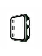 Plating Frame PC + Tempered Glass Watch Shell for Apple Watch SE / SE (2022) / Series 6 / 5 / 4 44mm - Green