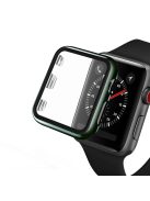 Plating Frame PC + Tempered Glass Watch Shell for Apple Watch SE / SE (2022) / Series 6 / 5 / 4 44mm - Green