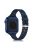 Plum Blossom Design Silicone Smartwatch Band Replacement Wrist Strap for Apple Watch Series 10 42mm / 9 8 7 41mm / 6 5 4 SE SE (2022) SE (2023) 40mm / 3 2 1 38mm - Dark Blue