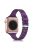 Plum Blossom Design Silicone Smartwatch Band Replacement Wrist Strap for Apple Watch Series 10 42mm / 9 8 7 41mm / 6 5 4 SE SE (2022) SE (2023) 40mm / 3 2 1 38mm - Purple