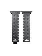 Polygon Pattern Watch Band Strap for Apple Watch Series 10 46mm / Ultra 2 Ultra 49mm / 9 8 7 45mm / SE (2023) SE (2022) SE 6 5 4 44mm / 3 2 1 42mm - Black