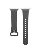 Premium Genuine Leather Replace Strap for Apple Watch Ultra 49mm / Ultra 2 49mm / Series 9 45mm / SE (2023) 44mm / Series 8 / 7 45mm / Series 6 / 5 / 4 / SE / SE (2022) 44mm / Series 3 / 2 / 1 42mm - Black