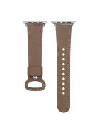 Premium Genuine Leather Replace Strap for Apple Watch Ultra 49mm / Ultra 2 49mm / Series 9 45mm / SE (2023) 44mm / Series 8 / 7 45mm / Series 6 / 5 / 4 / SE / SE (2022) 44mm / Series 3 / 2 / 1 42mm - Coffee