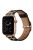 Printed Genuine Leather Watch Band for Apple Watch Series 10 42mm / 9 8 7 41mm / 6 5 4 SE SE (2022) SE (2023) 40mm / 3 2 1 38mm - Yellow Leopard Print