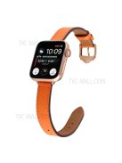 PU Leather Smart Watch Band Wrist Strap 14mm Width for Apple Watch Series 10 42mm / 9 8 7 41mm / 6 5 4 SE SE (2022) SE (2023) 40mm / 3 2 1 38mm - Style 1