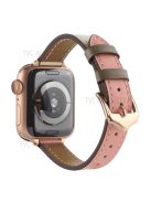 PU Leather Smart Watch Band Wrist Strap 14mm Width for Apple Watch Series 10 42mm / 9 8 7 41mm / 6 5 4 SE SE (2022) SE (2023) 40mm / 3 2 1 38mm - Style 2