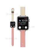 PU Leather Smart Watch Band Wrist Strap 14mm Width for Apple Watch Series 10 42mm / 9 8 7 41mm / 6 5 4 SE SE (2022) SE (2023) 40mm / 3 2 1 38mm - Style 2