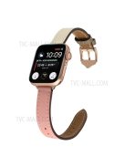 PU Leather Smart Watch Band Wrist Strap 14mm Width for Apple Watch Series 10 42mm / 9 8 7 41mm / 6 5 4 SE SE (2022) SE (2023) 40mm / 3 2 1 38mm - Style 2