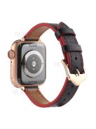 PU Leather Smart Watch Band Wrist Strap 14mm Width for Apple Watch Series 10 42mm / 9 8 7 41mm / 6 5 4 SE SE (2022) SE (2023) 40mm / 3 2 1 38mm - Style 20