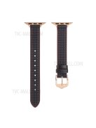 PU Leather Smart Watch Band Wrist Strap 14mm Width for Apple Watch Series 10 42mm / 9 8 7 41mm / 6 5 4 SE SE (2022) SE (2023) 40mm / 3 2 1 38mm - Style 20