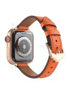 PU Leather Smart Watch Band Wrist Strap 14mm Width for Apple Watch Series 10 42mm / 9 8 7 41mm / 6 5 4 SE SE (2022) SE (2023) 40mm / 3 2 1 38mm - Style 24