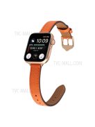 PU Leather Smart Watch Band Wrist Strap 14mm Width for Apple Watch Series 10 42mm / 9 8 7 41mm / 6 5 4 SE SE (2022) SE (2023) 40mm / 3 2 1 38mm - Style 24