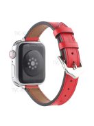 PU Leather Smart Watch Band Wrist Strap 14mm Width for Apple Watch Series 10 42mm / 9 8 7 41mm / 6 5 4 SE SE (2022) SE (2023) 40mm / 3 2 1 38mm - Style 5