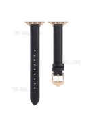 PU Leather Smart Watch Band Wrist Strap 14mm Width for Apple Watch Series 10 42mm / 9 8 7 41mm / 6 5 4 SE SE (2022) SE (2023) 40mm / 3 2 1 38mm - Style 8