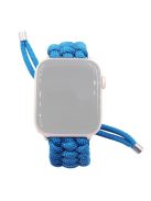 Pulling Adjustable Braided Rope Wrist Strap Replacement Watch Band for Apple Watch Series 10 42mm / 9 8 7 41mm / 6 5 4 SE SE (2022) SE (2023) 40mm / 3 2 1 38mm - Blue