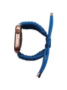 Pulling Adjustable Braided Rope Wrist Strap Replacement Watch Band for Apple Watch Series 10 42mm / 9 8 7 41mm / 6 5 4 SE SE (2022) SE (2023) 40mm / 3 2 1 38mm - Blue