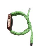 Pulling Adjustable Braided Rope Wrist Strap Replacement Watch Band for Apple Watch Series 10 42mm / 9 8 7 41mm / 6 5 4 SE SE (2022) SE (2023) 40mm / 3 2 1 38mm - Youth Green