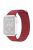 QIALINO Magnetic Loop Genuine Leather Watch Strap for Apple Watch Series 10 42mm / 9 8 7 41mm / SE (2023) SE (2022) SE 6 5 4 40mm / 3 2 1 38mm - Red