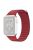 QIALINO Magnetic Loop Genuine Leather Watch Strap for Apple Watch Series 5 4 44mm, Series 3 / 2 / 1 42mm - Red