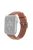 QIALINO Nappa Texture Genuine Leather Watch Strap Band for Apple Watch Series 9 / 8 / 7 41mm / 6 / 5 / 4 / SE (2023) / SE(2022) / SE 40mm / 3 / 2 / 1 38mm - Light Brown