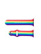 Rainbow Color Silicone Watch Strap for Apple Watch Series 10 42mm / 9 8 7 41mm / SE (2023) SE (2022) SE 6 5 4 40mm / 3 2 1 38mm